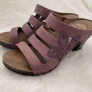 Dansko Violet Leather Nigella Sandals